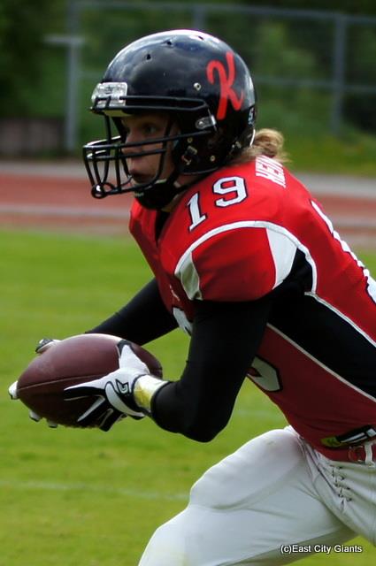 Jani Heinisalo otti edellisessä kohtaamisessa 8 koppia (142 Yds/2 TD)